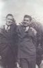 Delmer Miller on right with his best friend who died in war, Nov 1942, Glendale, CA