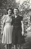 Audrey Van Pelt and Shirley Miller nee Van Pelt, Easter 5 Apr 1942, Glendale, CA